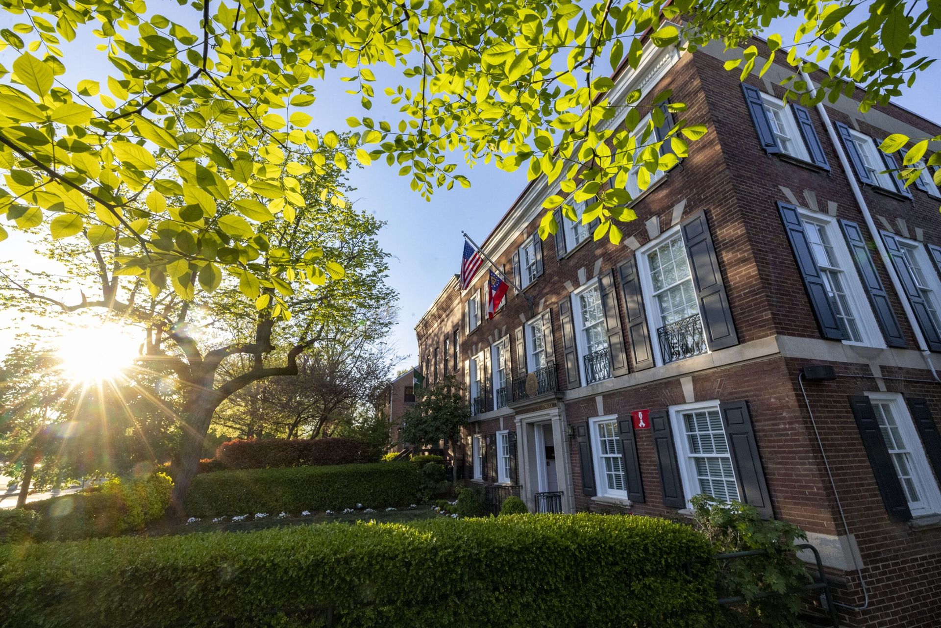 Exterior shot of Delta Hall